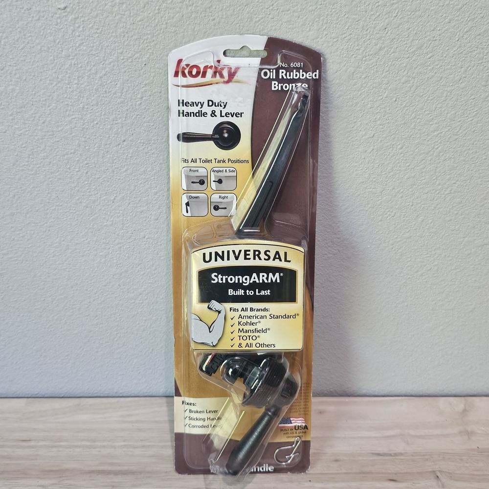 Korky Toilet Handle & Lever Universal Strong Arm  - 6081 Oil Rubbed Bronze New
